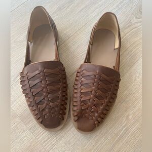 New Mens Brown huaraches Nisolo leather sandal